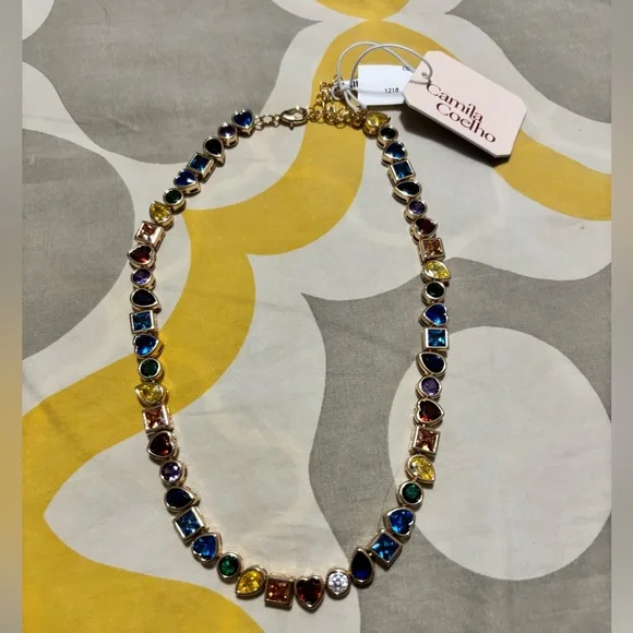 Camila Coelho Multicolor Gemstone Necklace